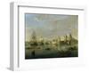 View of Venice with Giudecca and Customs House-Gaspar van Wittel-Framed Giclee Print