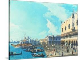 View of Venice with the Salute, C.1735-Canaletto-Stretched Canvas