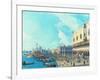 View of Venice with the Salute, C.1735-Canaletto-Framed Giclee Print