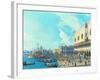 View of Venice with the Salute, C.1735-Canaletto-Framed Giclee Print