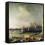 View of Venice-Canaletto-Framed Stretched Canvas