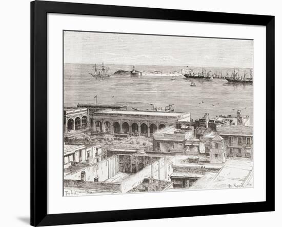 View of Veracruz and the San Juan De Ulúa Fort, Mexico-null-Framed Giclee Print