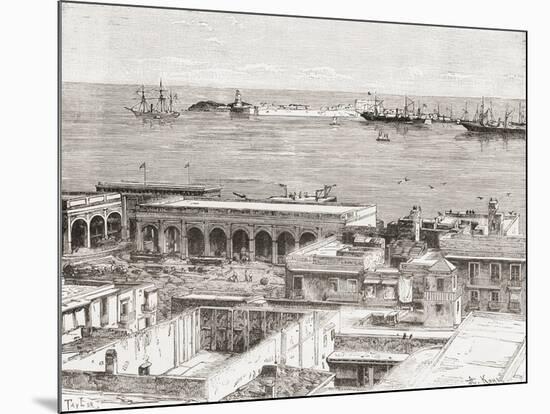 View of Veracruz and the San Juan De Ulúa Fort, Mexico-null-Mounted Giclee Print