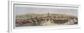 View of Verona, Engraved by L. Cherbuin (Colour Engraving) (See 130088)-P. Majocchi-Framed Premium Giclee Print