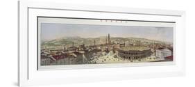 View of Verona, Engraved by L. Cherbuin (Colour Engraving) (See 130088)-P. Majocchi-Framed Giclee Print