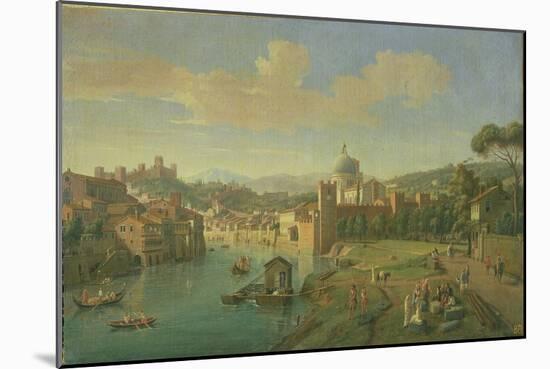 View of Verona-Vanvitelli (Gaspar van Wittel)-Mounted Giclee Print