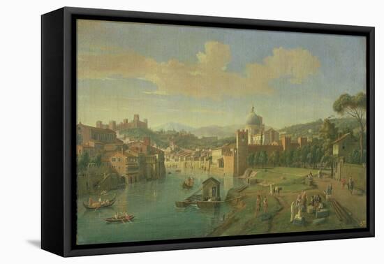 View of Verona-Vanvitelli (Gaspar van Wittel)-Framed Stretched Canvas