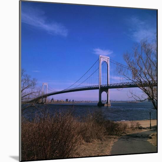 View of Verrazano Narrows Bridge-null-Mounted Photographic Print