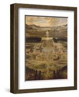 View of Versailles Palace and its Gardens, 1668-null-Framed Giclee Print