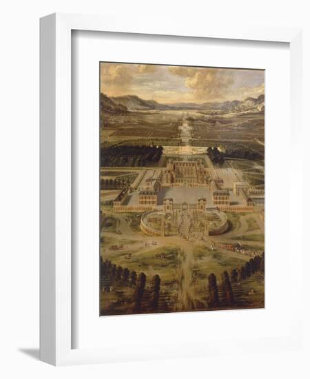 View of Versailles Palace and its Gardens, 1668-null-Framed Giclee Print