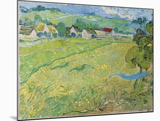 View of Vessenots in Auvers, 1890-Vincent van Gogh-Mounted Giclee Print