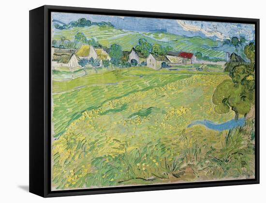 View of Vessenots in Auvers, 1890-Vincent van Gogh-Framed Stretched Canvas