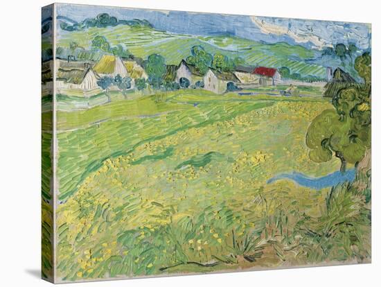 View of Vessenots in Auvers, 1890-Vincent van Gogh-Stretched Canvas