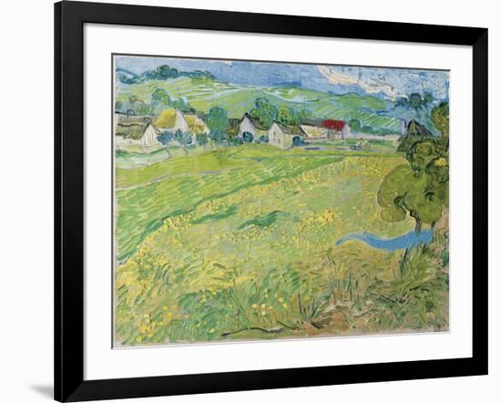 View of Vessenots in Auvers, 1890-Vincent van Gogh-Framed Giclee Print