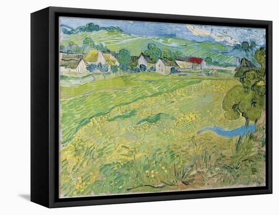 View of Vessenots in Auvers, 1890-Vincent van Gogh-Framed Stretched Canvas