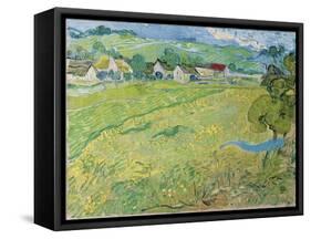 View of Vessenots in Auvers, 1890-Vincent van Gogh-Framed Stretched Canvas