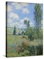 View of Vetheuil, 1880-Claude Monet-Stretched Canvas