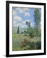 View of Vetheuil, 1880-Claude Monet-Framed Giclee Print