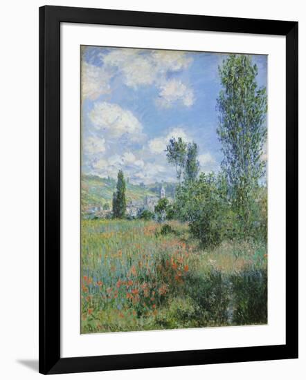 View of Vetheuil, 1880-Claude Monet-Framed Giclee Print