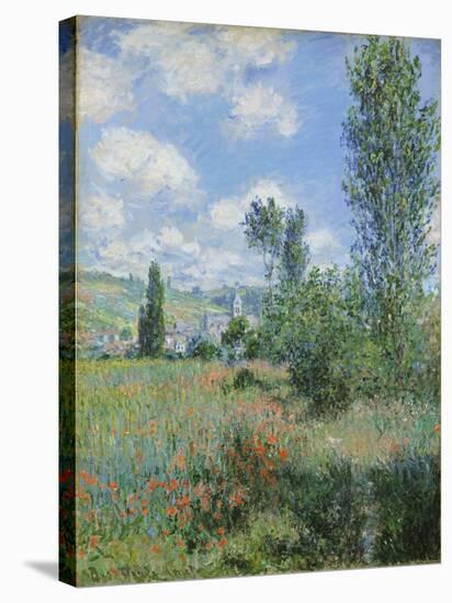 View of Vetheuil, 1880-Claude Monet-Stretched Canvas