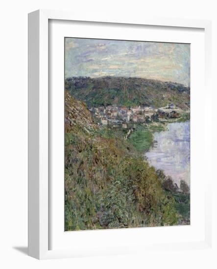 View of Vétheuil, 1880-Claude Monet-Framed Giclee Print