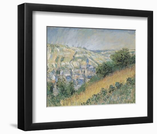 View of Vétheuil, 1881-Claude Monet-Framed Art Print