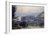 View of Vetheuil, Sunset, 1897-Albert-Charles Lebourg-Framed Giclee Print