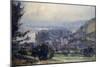 View of Vetheuil, Sunset, 1897-Albert-Charles Lebourg-Mounted Giclee Print