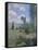 View of Vetheuil-Claude Monet-Framed Stretched Canvas