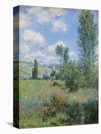 View of Vétheuil-Claude Monet-Stretched Canvas