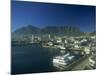 View of Victoria and Albert Waterfront with Table Mountain Behind, Cape Town, South Africa, Africa-Fraser Hall-Mounted Photographic Print
