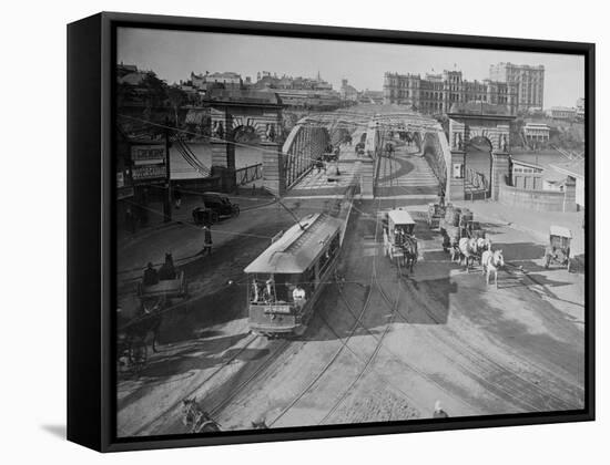 View of Victoria Bridge-null-Framed Stretched Canvas