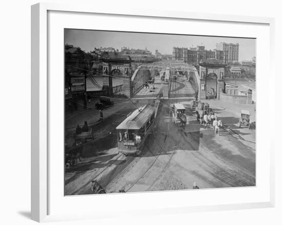 View of Victoria Bridge-null-Framed Photographic Print