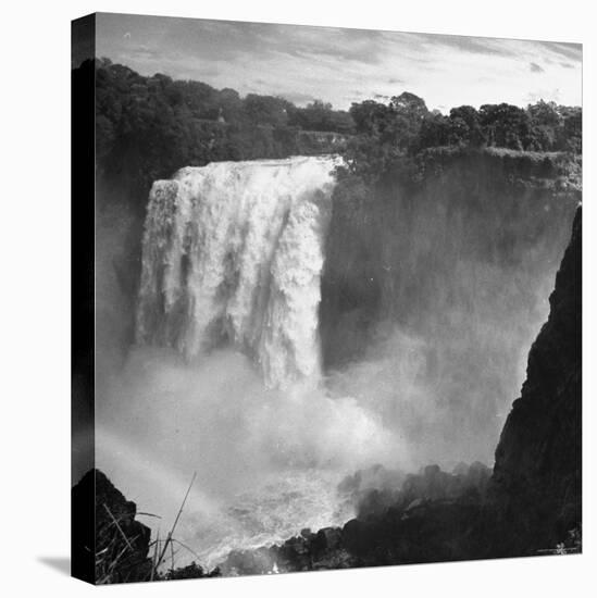 View of Victoria Falls on the Zambesi River-Eliot Elisofon-Stretched Canvas