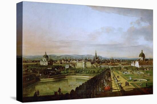 View of Vienna from the Belvedere, Between 1758 and 1761-Bernardo Bellotto-Stretched Canvas