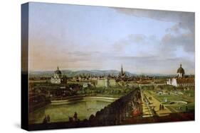 View of Vienna from the Belvedere, Between 1758 and 1761-Bernardo Bellotto-Stretched Canvas