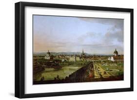 View of Vienna from the Belvedere, Between 1758 and 1761-Bernardo Bellotto-Framed Giclee Print