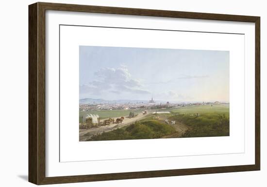 View of Vienna from the Spinner on the Cross, 1817-Jakob Alt-Framed Premium Giclee Print