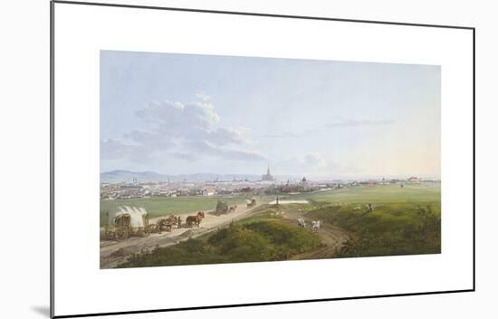 View of Vienna from the Spinner on the Cross, 1817-Jakob Alt-Mounted Premium Giclee Print