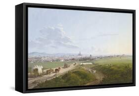 View of Vienna from the Spinner on the Cross, 1817-Jakob Alt-Framed Stretched Canvas