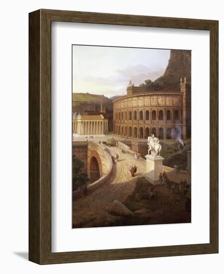 View of Vienna in Roman Times, 1860-Etienne Rey-Framed Giclee Print