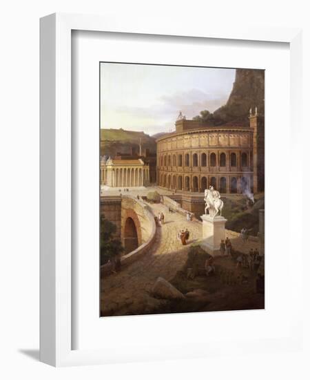 View of Vienna in Roman Times, 1860-Etienne Rey-Framed Giclee Print