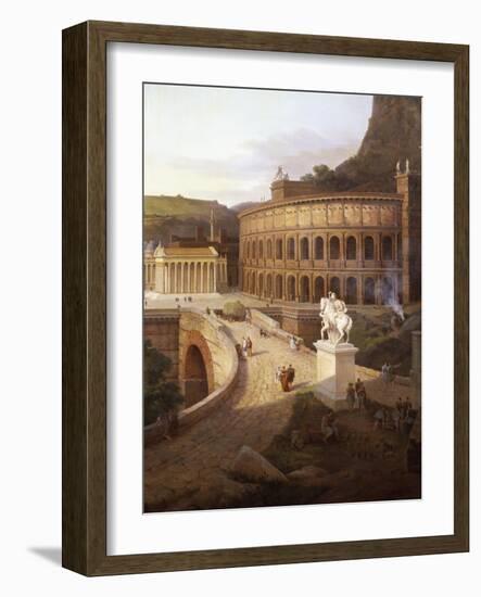 View of Vienna in Roman Times, 1860-Etienne Rey-Framed Giclee Print