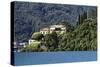 View of Villa Balbianello, Lenno Como, Lake Como, Lombardy, Italy-George Oze-Stretched Canvas