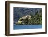 View of Villa Balbianello, Lenno Como, Lake Como, Lombardy, Italy-George Oze-Framed Photographic Print