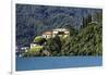 View of Villa Balbianello, Lenno Como, Lake Como, Lombardy, Italy-George Oze-Framed Photographic Print