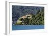 View of Villa Balbianello, Lenno Como, Lake Como, Lombardy, Italy-George Oze-Framed Photographic Print