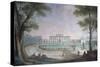 View of Villa before its Neoclassical Restructuring, Fresco by Giuseppe Zocchi-null-Stretched Canvas