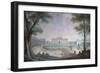 View of Villa before its Neoclassical Restructuring, Fresco by Giuseppe Zocchi-null-Framed Giclee Print