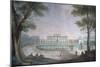 View of Villa before its Neoclassical Restructuring, Fresco by Giuseppe Zocchi-null-Mounted Giclee Print